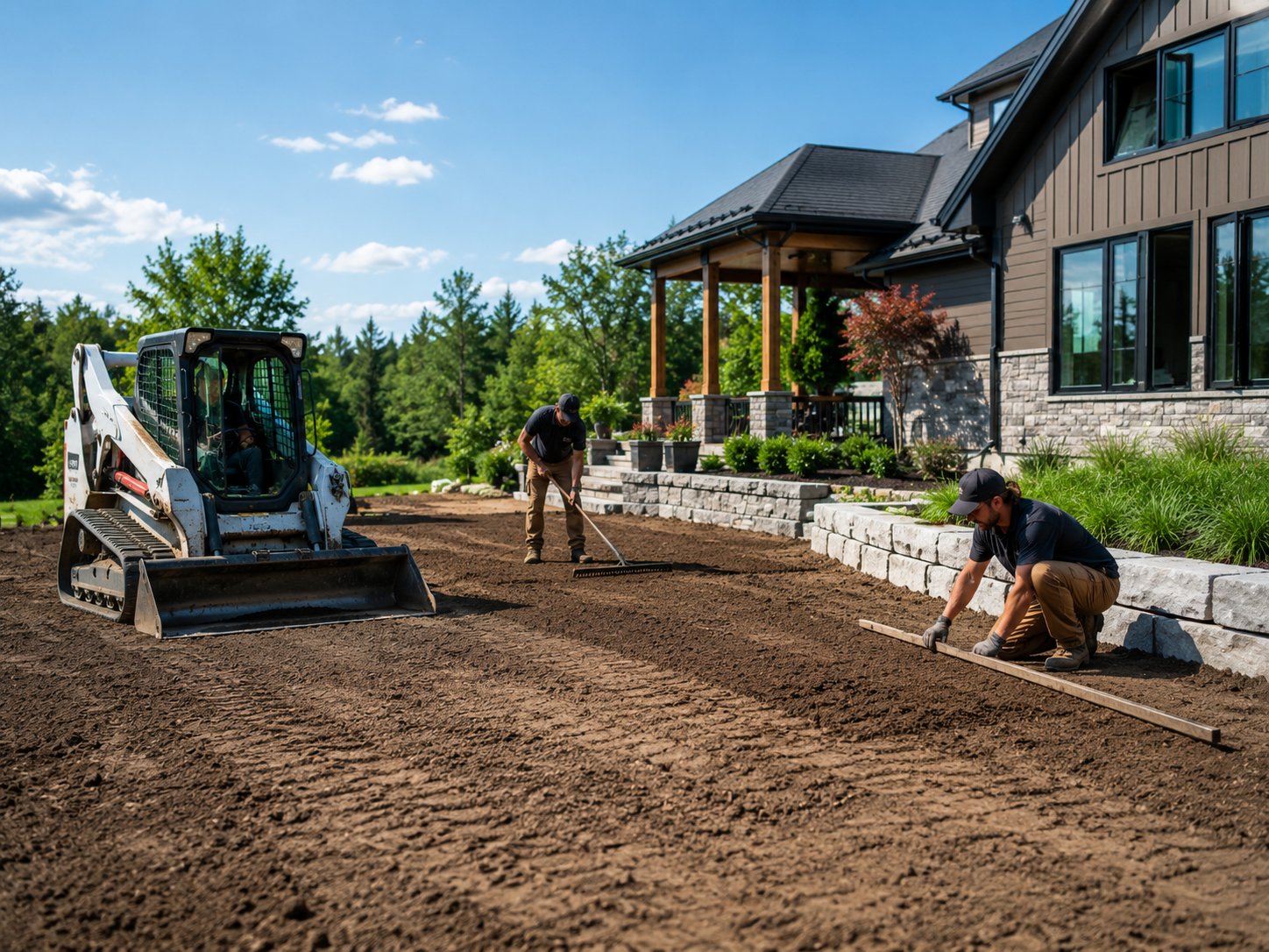 Excavation par l'équipe